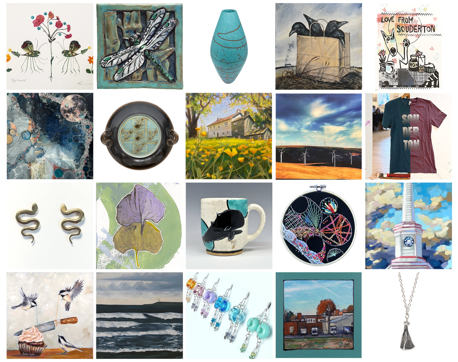 Artworks from Exhibit B Gallery July group show