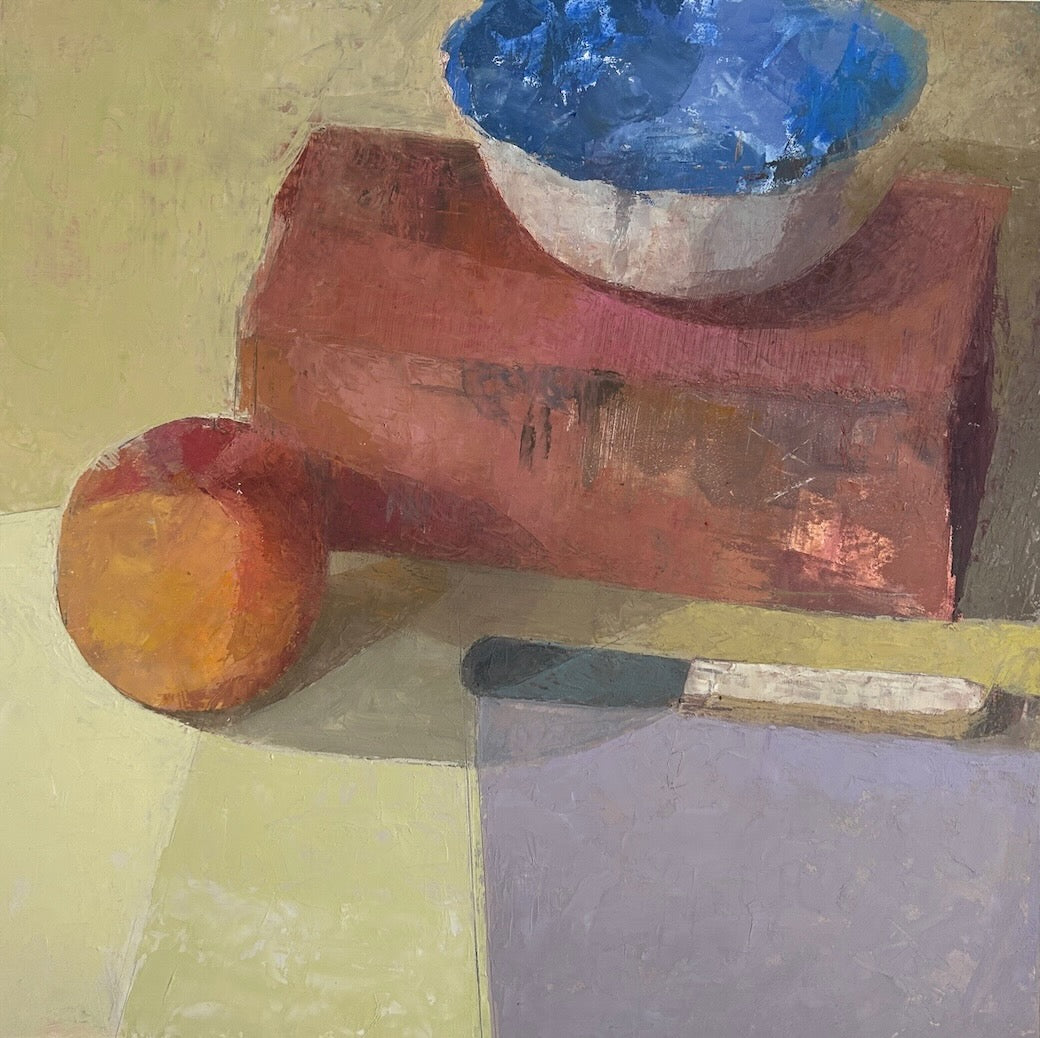 Peach, Bowl And Brick