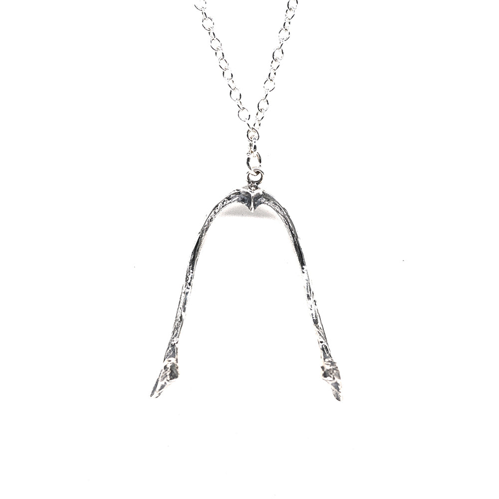 Crow Furcula Necklace