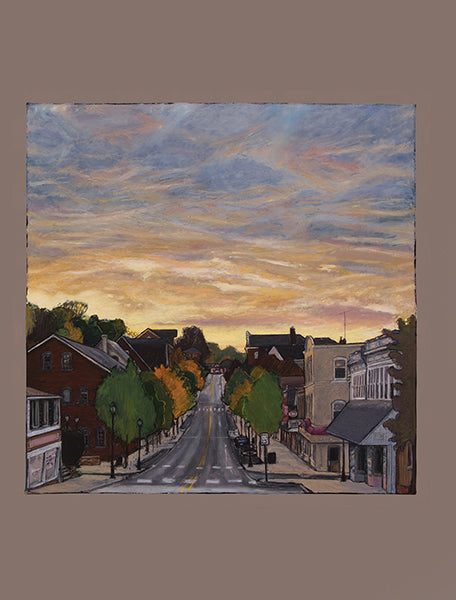 Greeting Card -Sunrise Over Main Street Souderton