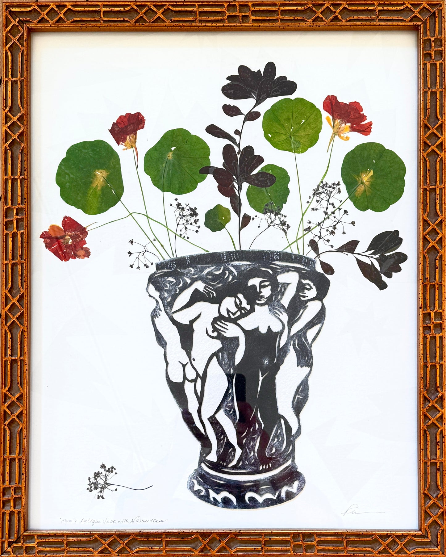 Mom’s Lalique Vase with Nasturtium