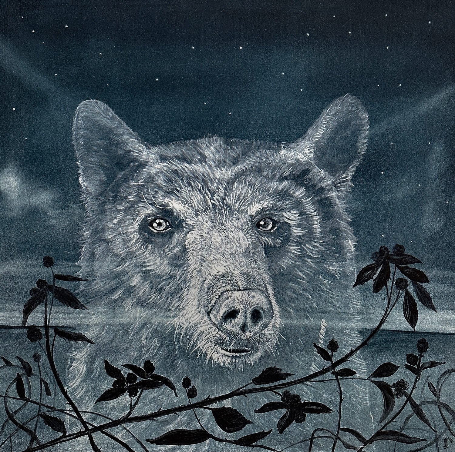 Ghost Bear and the Blackberries – ExhibitBGallery