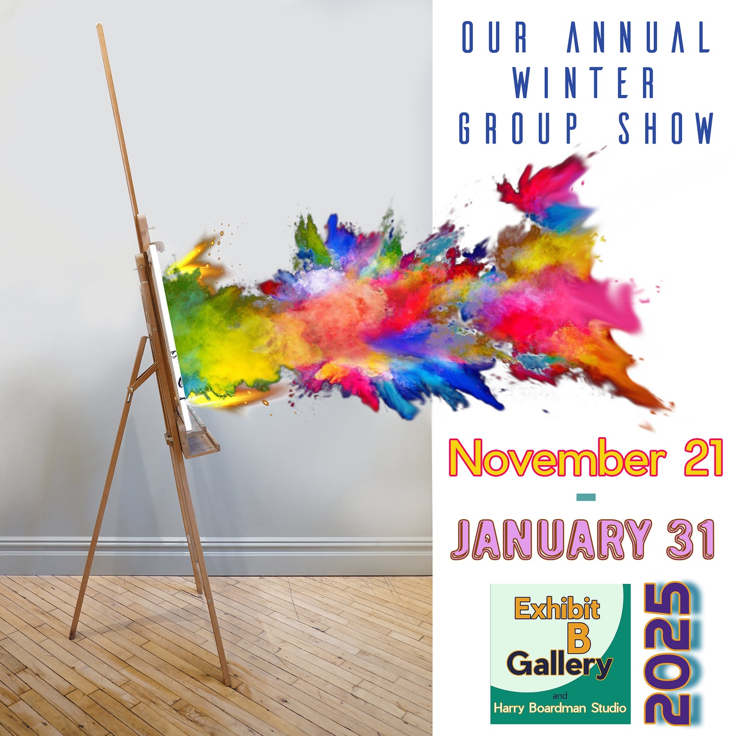 Call to artists!  Winter group show at Exhibit B Gallery Souderton