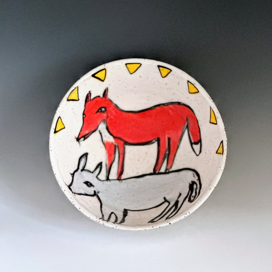 Fox and bunny fox