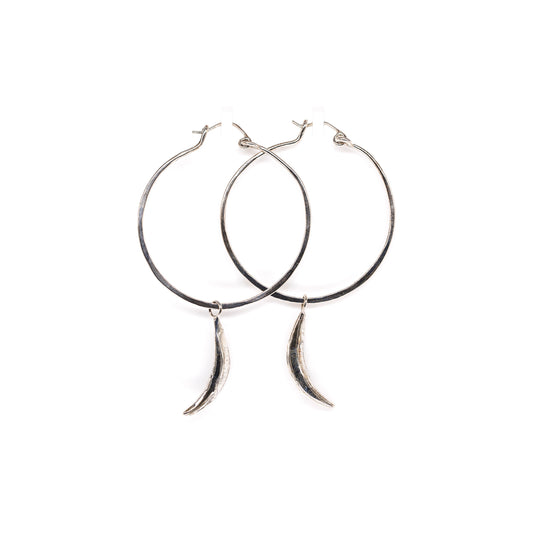 Fox Fang Hoop Earrings