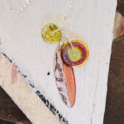 Art Glass Dangle Necklaces